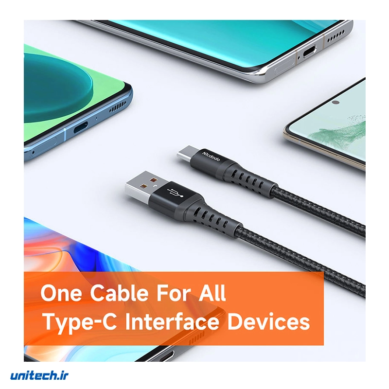 کابل تایپ سی فست شارژ 3 آمپر مک دودو CA2271 طول 1 متر6